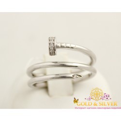Серебряное кольцо гвоздь кв1351с